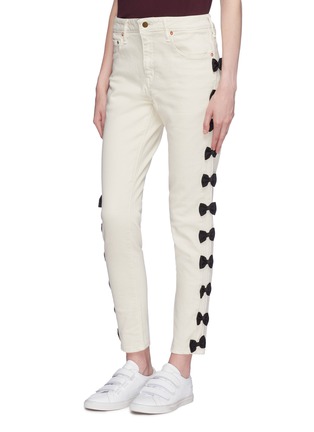 Front View - Click To Enlarge - 73115 - Bow outseam jeans
