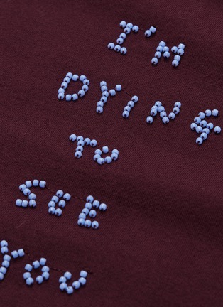 - 73115 - 'I'm Dying To See You' bead slogan T-shirt