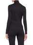 Back View - Click To Enlarge - ALEXANDER WANG - Credit card print panelled scuba jersey turtleneck top