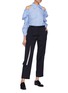 Figure View - Click To Enlarge - 10478 - Flap panel wool pants