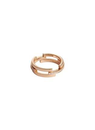Figure View - Click To Enlarge - DAUPHIN - 'Volume' diamond 18k rose gold ring