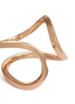 Detail View - Click To Enlarge - DAUPHIN - 'Serpentine' 18k rose gold ring