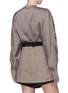 Back View - Click To Enlarge - SILVIA TCHERASSI - 'Charlotte' belted pinstripe silk-cotton jacket