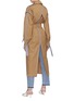 Back View - Click To Enlarge - SILVIA TCHERASSI - 'Casablanca' belted gingham check border trench coat