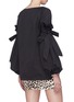 Back View - Click To Enlarge - SILVIA TCHERASSI - 'Elizabeth' bow tie puff sleeve silk blouse