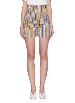 Main View - Click To Enlarge - SILVIA TCHERASSI - 'Sellian' stripe shorts