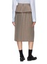 Back View - Click To Enlarge - SHUSHU/TONG - Peplum waist pleated houndstooth skirt