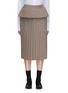 Main View - Click To Enlarge - SHUSHU/TONG - Peplum waist pleated houndstooth skirt