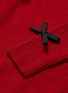  - SHUSHU/TONG - Bow sleeve rib knit turtleneck sweater