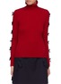Main View - Click To Enlarge - SHUSHU/TONG - Bow sleeve rib knit turtleneck sweater