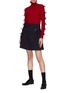 Figure View - Click To Enlarge - SHUSHU/TONG - Bow sleeve rib knit turtleneck sweater