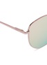 Detail View - Click To Enlarge - SPEKTRE - 'Mia' mirror metal oversized square sunglasses