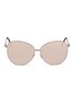 Main View - Click To Enlarge - SPEKTRE - 'Mia' mirror metal oversized square sunglasses