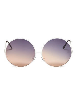 Main View - Click To Enlarge - SPEKTRE - 'Shanghai' metal round sunglasses
