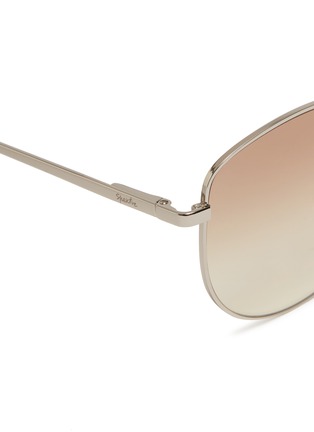Detail View - Click To Enlarge - SPEKTRE - 'Mia' metal oversized square sunglasses