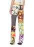 Back View - Click To Enlarge - 10531 - Patchwork floral polka dot print pants