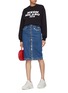 Figure View - Click To Enlarge - MSGM - Button denim skirt