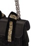  - RODO - Strass velvet ribbon embellished crossbody satchel