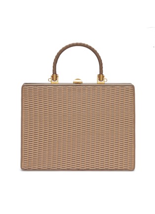 Main View - Click To Enlarge - RODO - Woven panel leather bag