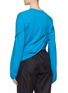 Back View - Click To Enlarge - SIRLOIN - 'Teebra' gathered drape long sleeve T-shirt