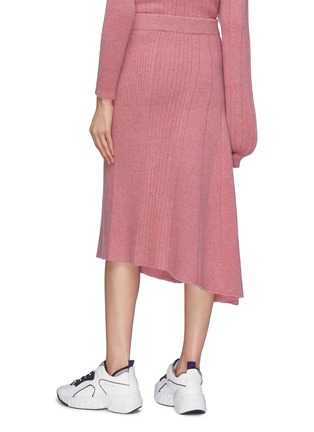 Back View - Click To Enlarge - SIRLOIN - 'SMLkirt' asymmetric wool-cashmere skirt