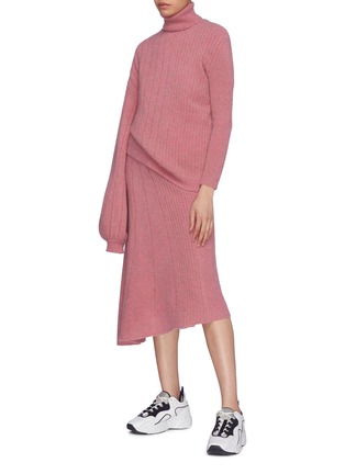 Figure View - Click To Enlarge - SIRLOIN - 'SMLkirt' asymmetric wool-cashmere skirt