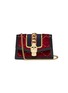 Main View - Click To Enlarge - GUCCI - 'Sylvie' mini leather velvet crossbody bag