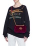 Figure View - Click To Enlarge - GUCCI - 'GG Marmont' mini quilted velvet crossbody bag