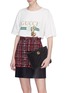 Figure View - Click To Enlarge - GUCCI - 'GG Marmont' quilted velvet pouch
