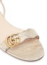 Detail View - Click To Enlarge - GUCCI - 'GG Marmont' cracked leather sandals