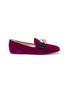 Main View - Click To Enlarge - GUCCI - 'Etoile' bow embellished velvet loafers