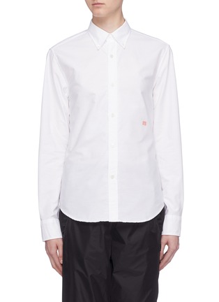 Main View - Click To Enlarge - ACNE STUDIOS - 'Ohio Face' patch Oxford shirt