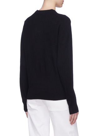 Back View - Click To Enlarge - ACNE STUDIOS - 'Nalon Face' patch wool sweater