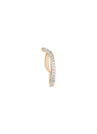 Front View - Click To Enlarge - JOHN HARDY - 'Bamboo' diamond 18k yellow gold ring