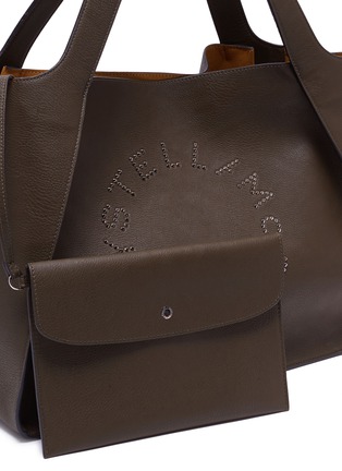  - STELLA MCCARTNEY - 'Stella' stud logo faux leather tote