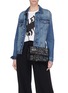 Front View - Click To Enlarge - STELLA MCCARTNEY - 'Falabella' graffiti print faux leather crossbody bag