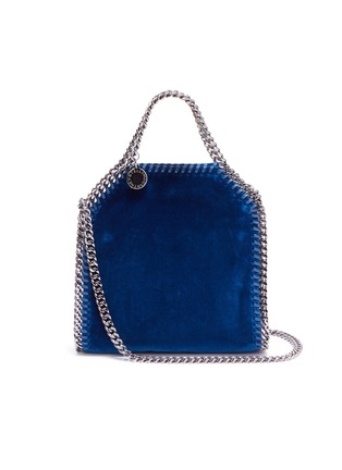 Main View - Click To Enlarge - STELLA MCCARTNEY - 'Falabella' tiny velvet chain tote