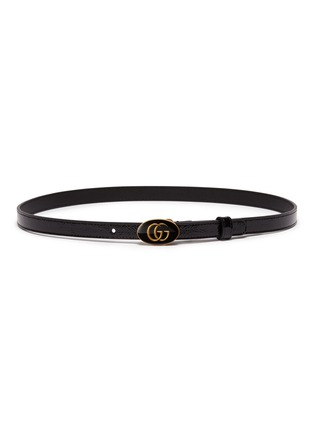 Main View - Click To Enlarge - GUCCI - GG logo buckled leather belt