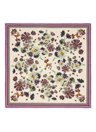 Main View - Click To Enlarge - GUCCI - 'Fawn Flowers' print silk scarf