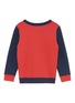 Figure View - Click To Enlarge - ACNE STUDIOS - 'Brother' slogan print colourblock kids sweatshirt