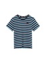 Main View - Click To Enlarge - ACNE STUDIOS - Face patch stripe kids T-shirt