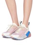 Figure View - Click To Enlarge - STELLA MCCARTNEY - 'Eclypse' faux suede and leather chunky outsole sneakers