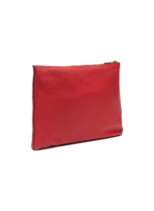 Detail View - Click To Enlarge - GUCCI - Logo print medium leather pouch