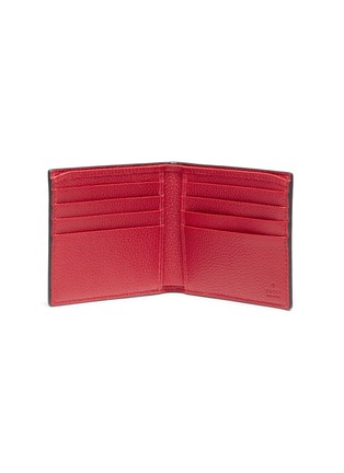 Figure View - Click To Enlarge - GUCCI - Logo print leather bifold wallet