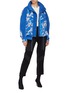 Figure View - Click To Enlarge - ANGEL CHEN - Graphic embroidered hooded windbreaker jacket