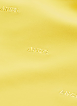  - ANGEL CHEN - Logo embroidered cold shoulder turtleneck top