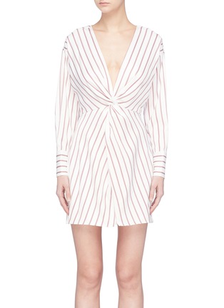 Main View - Click To Enlarge - 72723 - Twist front stripe dress