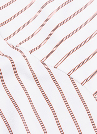  - 72723 - Buttoned split panelled stripe skirt