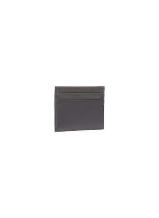 Figure View - Click To Enlarge - THOM BROWNE  - Patent pebble grain leather card holder