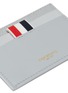 Detail View - Click To Enlarge - THOM BROWNE  - Patent pebble grain leather card holder